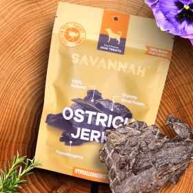 Tasty Ostrich Jerky : The Protein-Packed, Dental-Health Chew for Dogs of All Sizes